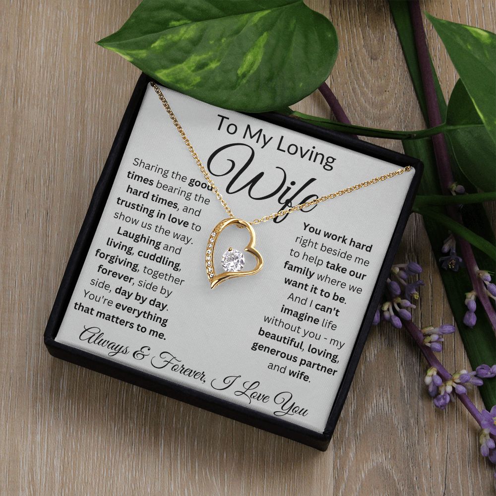 Trust In Love To Show Us The Way - Forever Love Necklace For Wife