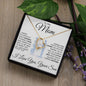 To My Mom - Piece Of You - Valentine's Love Heart Necklace