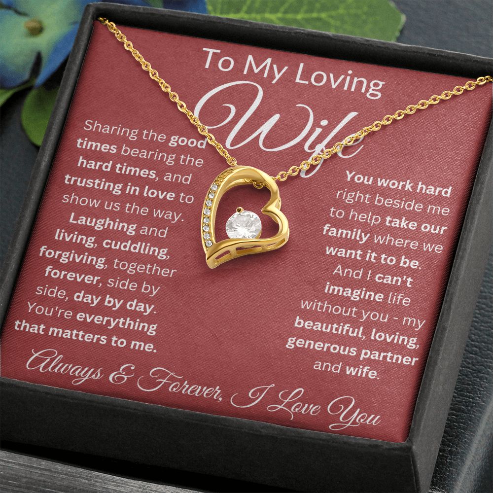 Trust In Love To Show Us The Way - Forever Love Necklace For Wife