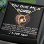 You Give Me A Boner - Valentine's Love Heart Necklace