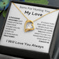 To My Love - Forgive Me - Love Heart Necklace