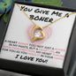 You Give Me A Boner - Valentine's Love Heart Necklace