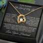 To My Soulmate - I Can't Live Without You - Valentine's Love Heart Necklace