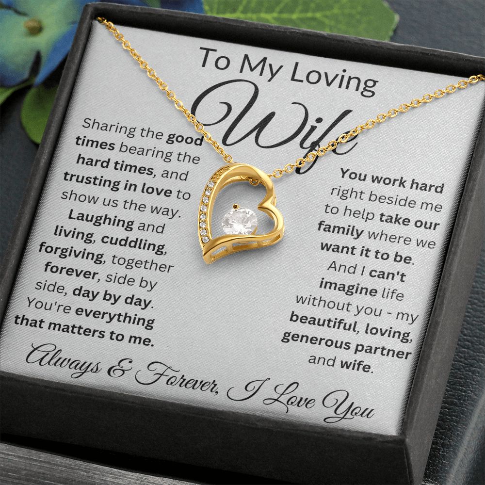 Trust In Love To Show Us The Way - Forever Love Necklace For Wife