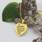 [SALE ENDS SOON] To My Daughter - Premium Heart Necklace