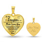 [SALE ENDS SOON] To My Daughter - Premium Heart Necklace