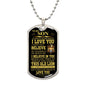 [ALMOST SOLD OUT] To My Son - Dog Tag Necklace