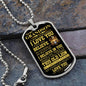 [50% OFF For The Holidays] To My Grandson - Dog Tag Necklace
