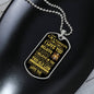 [50% OFF For The Holidays] To My Grandson - Dog Tag Necklace