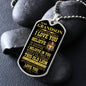 [50% OFF For The Holidays] To My Grandson - Dog Tag Necklace