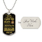 [ALMOST SOLD OUT] To My Son - Dog Tag Necklace