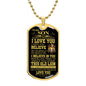 [ALMOST SOLD OUT] To My Son - Dog Tag Necklace
