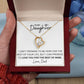 To My Daughter - A Promise To Love You - Forever Love Heart Necklace