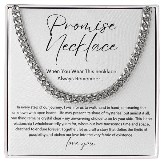 Promise Necklace for Him - Boyfriend Gift
