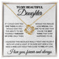 [Sale Ends Soon] To My Beautiful Daughter - Love Knot Necklace