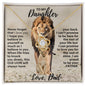 [Almost Sold Out] To My Daughter From Dad - OLD Lion - Love Knot Necklace