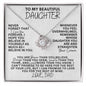 [In 28 carts...] To My Beautiful Daughter - Love Knot Necklace