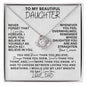 [In 38 carts...] To My Beautiful Daughter - Love Knot Necklace