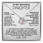 [In 27 carts...] To My Beautiful Daughter - Love Knot Necklace