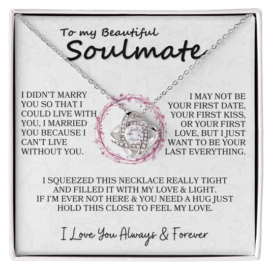 [Almost Sold Out] To My Beautiful Soulmate - Love Knot Necklace