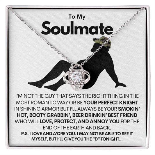 [SALE ENDS SOON] NEW!! TO MY SOULMATE - LOVE KNOT NECKLACE