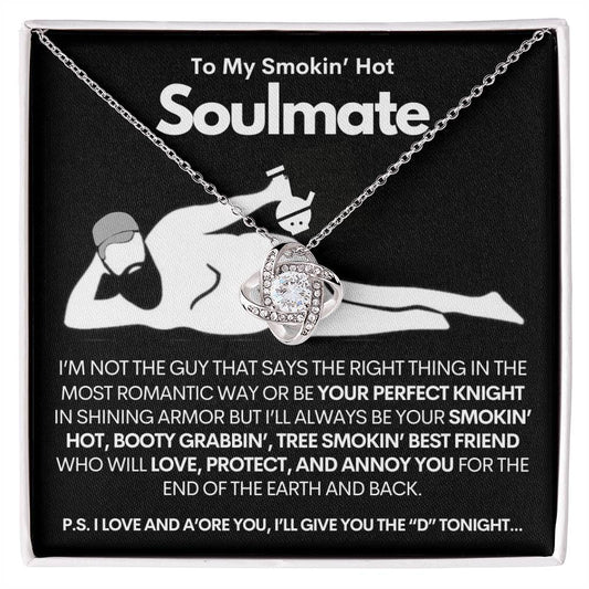 [ALMOST SOLD OUT] To My Smokin' Hot Soulmate - Premium Love Knot Necklace