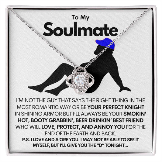 [SALE ENDS SOON] NEW!! To My Soulmate - Premium Love Knot Necklace