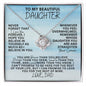 [In 23 carts...] To My Beautiful Daughter - Love Knot Necklace