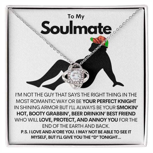 [SALE ENDS SOON] NEW!! TO MY SOULMATE - LOVE KNOT NECKLACE