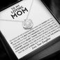 [SALE ENDS SOON] To My Loving Mom Gift - My World - Love Knot Necklace