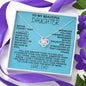 [113 in carts...] To My Beautiful Daughter - Love Knot Necklace