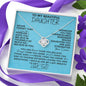 [In 34 carts...] To My Beautiful Daughter - Love Knot Necklace