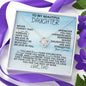 [In 23 carts...] To My Beautiful Daughter - Love Knot Necklace