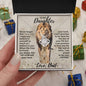 [Almost Sold Out] To My Daughter From Dad - OLD Lion - Love Knot Necklace