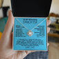 [In 24 carts...] To My Beautiful Daughter - Love Knot Necklace