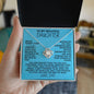 [113 in carts...] To My Beautiful Daughter - Love Knot Necklace