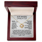[116 in carts...] To My Beautiful Daughter - Love Knot Necklace