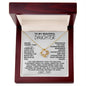 [118 in carts...] To My Beautiful Daughter - Love Knot Necklace