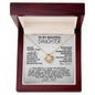 [In 27 carts...] To My Beautiful Daughter - Love Knot Necklace