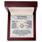 [In 22 carts...] To My Beautiful Daughter - Love Knot Necklace