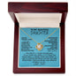 [In 34 carts...] To My Beautiful Daughter - Love Knot Necklace