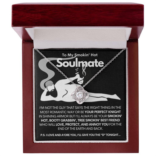 [ALMOST SOLD OUT] To My Smokin' Hot Soulmate - Premium Love Knot Necklace