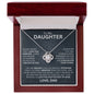 [Almost Sold Out] To My Brave Daughter From Dad - Love Knot Necklace