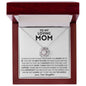 [SALE ENDS SOON] To My Loving Mom Gift - My World - Love Knot Necklace