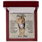 [Almost Sold Out] To My Daughter From Dad - OLD Lion - Love Knot Necklace
