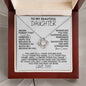 [In 28 carts...] To My Beautiful Daughter - Love Knot Necklace