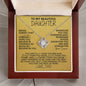 [In 26 carts...] To My Beautiful Daughter - Love Knot Necklace