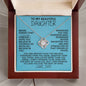 [113 in carts...] To My Beautiful Daughter - Love Knot Necklace