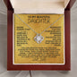 [114 in carts...] To My Beautiful Daughter - Love Knot Necklace