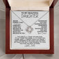 [In 22 carts...] To My Beautiful Daughter - Love Knot Necklace